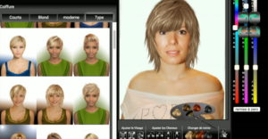 Simulation de coupe de cheveux virtuel